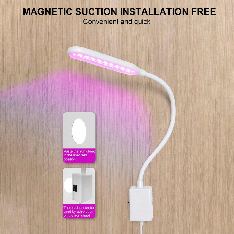 80W LED Grow Light DC 5V Teljes spektrumú Fitolampy USB termesztő lámpa Piros Kék Led Növénytermesztő Lámpák Fito lámpák Virágokhoz Zöldségekhez