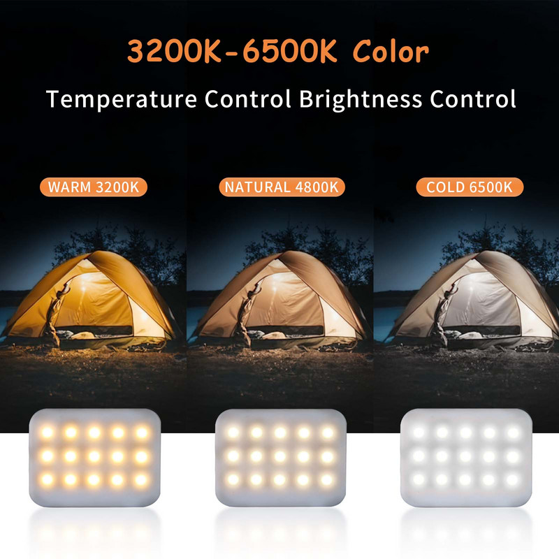 Svetlá pre videokamery Prenosné mini vreckové výplňové svetlo Vlog Fotografia LED Výkonné svietidlo Nabíjateľná lampa Kempovacie svetlo