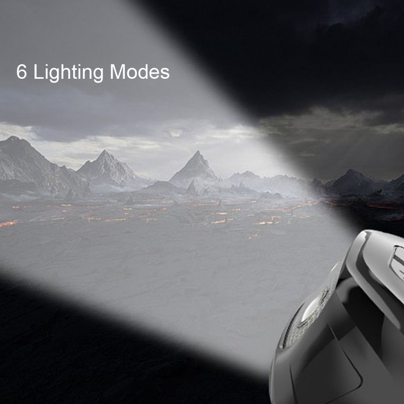 5W XPE LED Mini far de alergare Senzor de mișcare Cap de pescuit Lanternă 600mA USB Cort de camping Lanternă SOS Iluminare intermitentă