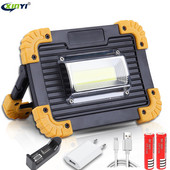 100 W-os COB munkalámpa LED-es hordozható lámpás vízálló 4 üzemmódú vészhelyzeti hordozható spotlámpa újratölthető reflektor kempingvilágításhoz