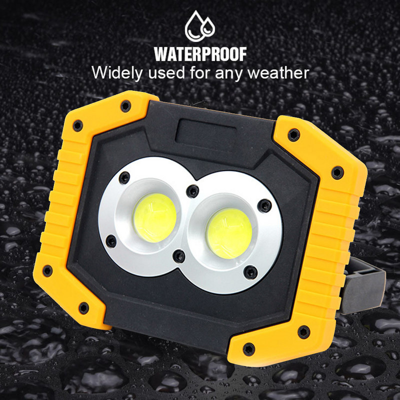 Spot cu LED portabil Lumină de lucru LED super luminoasă, reîncărcabilă prin USB pentru lampă de camping în aer liber, lanternă cu LED, lampă COB reglabilă