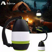 Lampă de camping reîncărcabilă 3 în 1 cu USB, lampă de lectură, lumină de noapte, Power Bank, lanternă portabilă de urgență în aer liber, lanternă cu LED