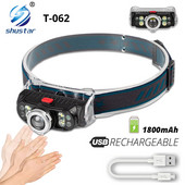 Far cu LED reîncărcabil super luminos, far cu 7 margele de lampă, far impermeabil pentru pescuit, far de lucru cu magnet