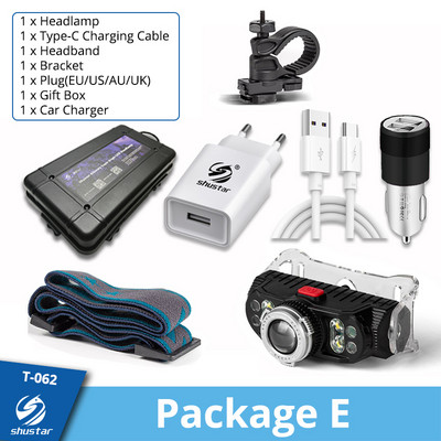 Far cu LED reîncărcabil super luminos, far cu 7 margele de lampă, far impermeabil pentru pescuit, far de lucru cu magnet