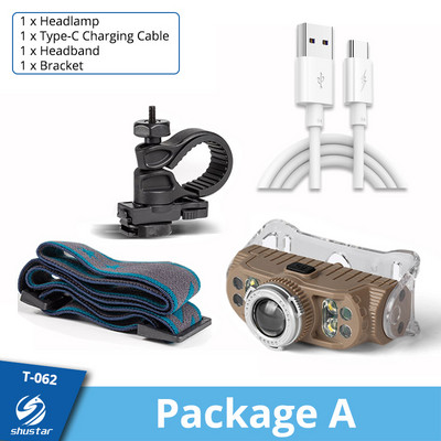 Far cu LED reîncărcabil super luminos, far cu 7 margele de lampă, far impermeabil pentru pescuit, far de lucru cu magnet