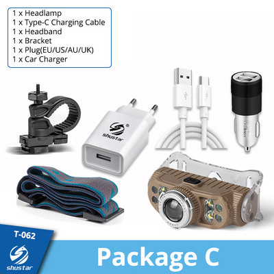 Far cu LED reîncărcabil super luminos, far cu 7 margele de lampă, far impermeabil pentru pescuit, far de lucru cu magnet