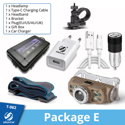 Far cu LED reîncărcabil super luminos, far cu 7 margele de lampă, far impermeabil pentru pescuit, far de lucru cu magnet