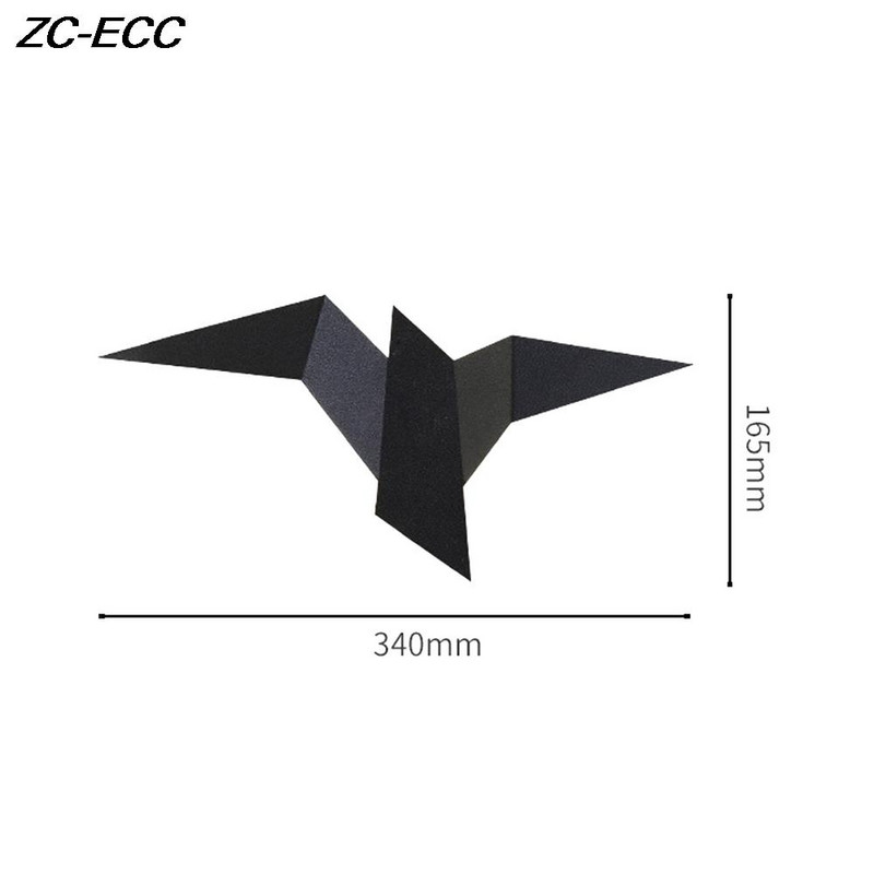 Aplice de perete cu păsări cu LED nordice Lampă modernă de artă din fier pentru dormitor Decor de interior Iluminat de perete pentru acasă Scări Corpuri de iluminat de noptieră