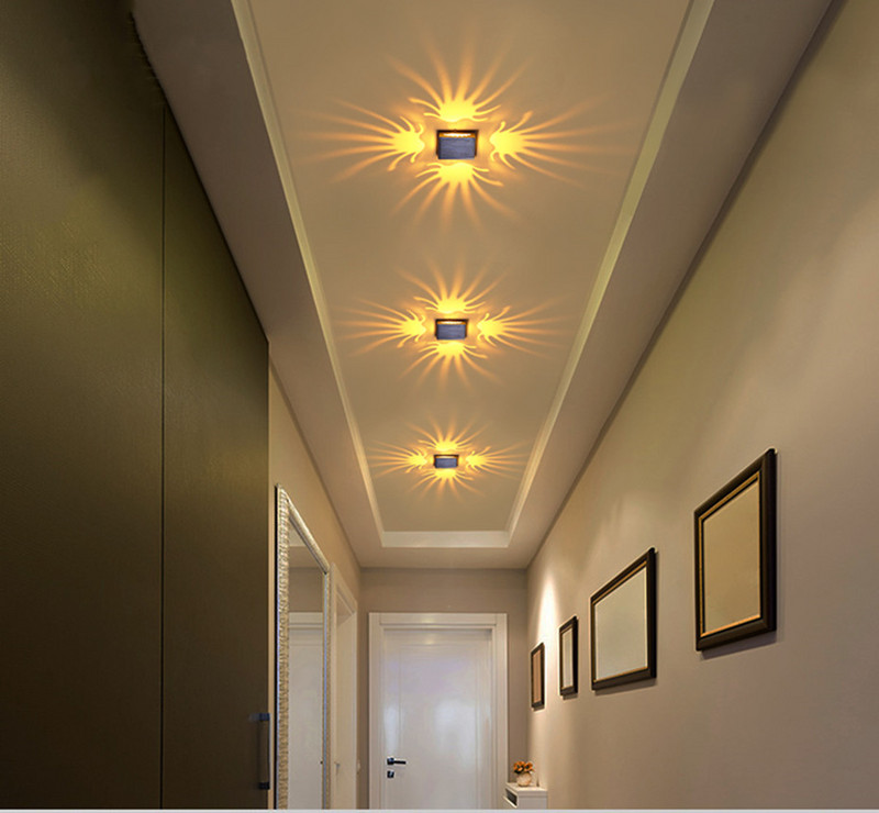 Led sienas gaismeklis morden 3W AC85-265V uz virsmas stiprināms Alumīnija projekts gaismas ķermeņi sienas lampa vannas istabas KTV BAR apdare