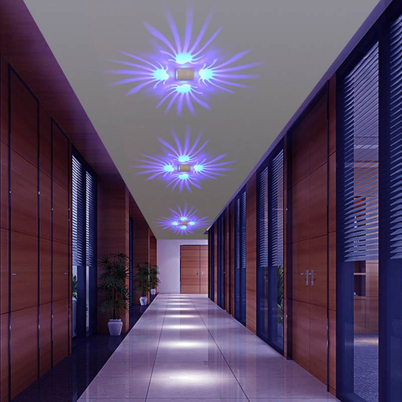 Led sienas gaismeklis morden 3W AC85-265V uz virsmas stiprināms Alumīnija projekts gaismas ķermeņi sienas lampa vannas istabas KTV BAR apdare