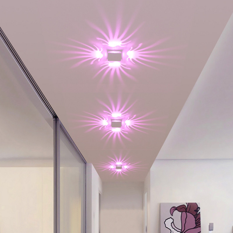 Led sienas gaismeklis morden 3W AC85-265V uz virsmas stiprināms Alumīnija projekts gaismas ķermeņi sienas lampa vannas istabas KTV BAR apdare