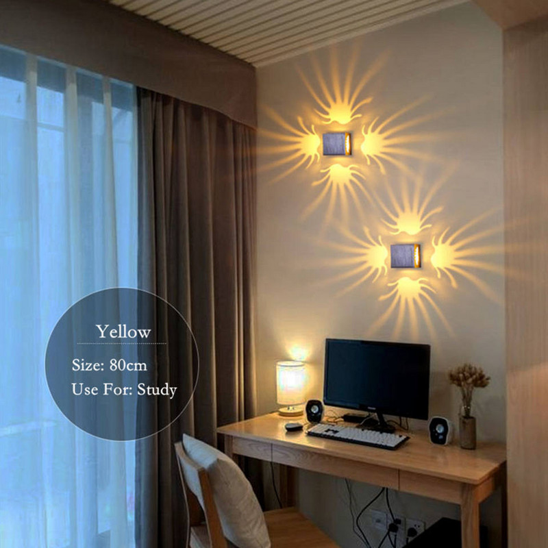 Led sienas gaismeklis morden 3W AC85-265V uz virsmas stiprināms Alumīnija projekts gaismas ķermeņi sienas lampa vannas istabas KTV BAR apdare