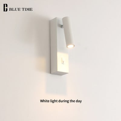 Lămpi de perete moderne creative cu LED pentru dormitor Lumină de noptieră Ajustabilă, minimalistă, pentru coridor, iluminare cu LED pentru culoar