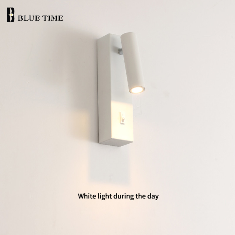 Lămpi de perete moderne creative cu LED pentru dormitor Lumină de noptieră Ajustabilă, minimalistă, pentru coridor, iluminare cu LED pentru culoar