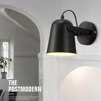 Nordic E27 LED стенна лампа ютия Въртящи се аплици светлина вътрешна домашна кухня спалня нощно шкафче хол декорация осветление