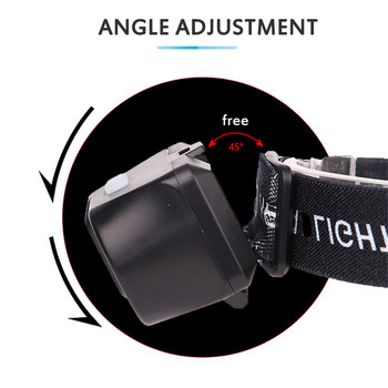 Външен удобен челник USB зареждане Мултифункционален фар Силно променяща се светлина LED 6 режима XPE+COB Крушки Фар