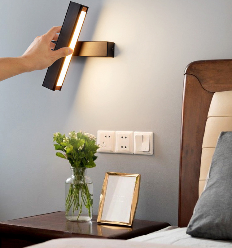 7W 10W Led Acrilic Acrilic Interior Dormitor Perete Casă Modernă AC95-265V Lectură Studiu Noptieră Lampă Loft Sconce pentru Sufragerie Scara