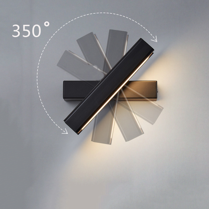 7W 10W Led Acrilic Acrilic Interior Dormitor Perete Casă Modernă AC95-265V Lectură Studiu Noptieră Lampă Loft Sconce pentru Sufragerie Scara