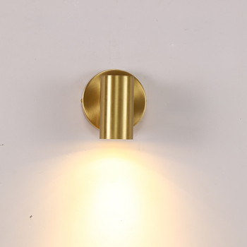 Скандинавска стенна лампа Gold Американски стил желязо изкуство спалня нощна лампа модерна всекидневна LED стенна лампа огледало E27