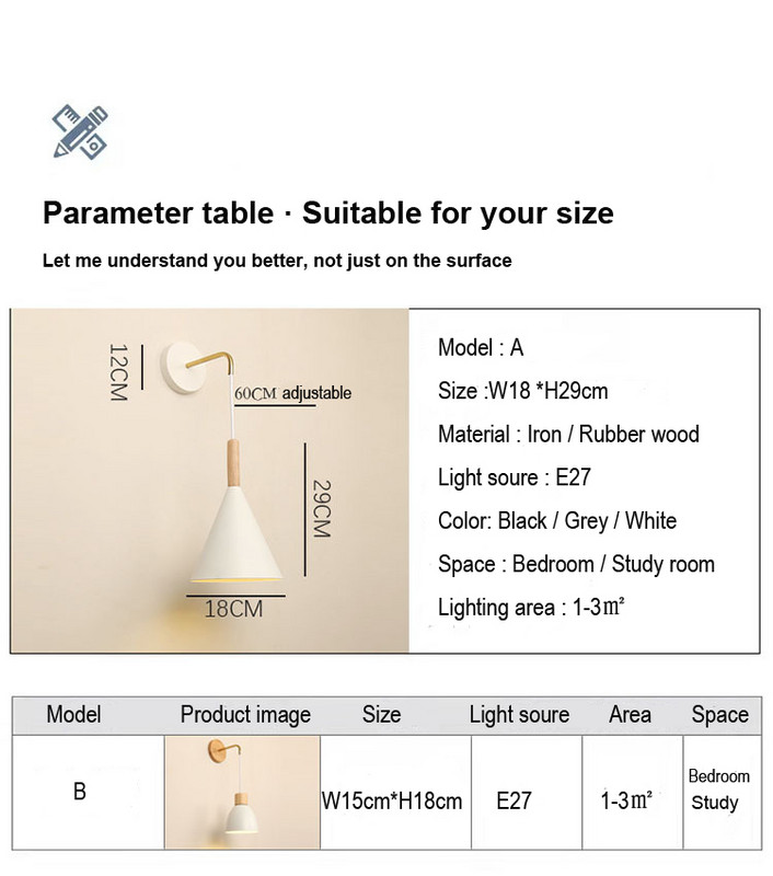 Lampă de perete nordică din lemn cu comutator Aplice de perete modernă pentru dormitor sufragerie coridor macaroon E27 iluminat decor pentru casă