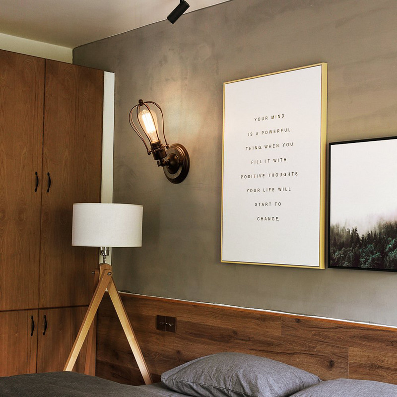 ARTURESTHOME Vintage falikar Ipari világítás Luling állítható aljzat Rusztikus huzal fém ketrec olaj Dörzsölt fali lámpák