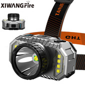 T6 LED Super Bright esilatern Peale paigaldatav taskulamp Tugev valgus väljas matkamiseks laetav ööpüügi esituli