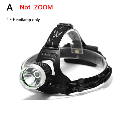 Lanternă de înaltă putere Lampă frontală XM-L T6 LED Lampă frontală pentru exterior Lampă frontală impermeabilă + 2 buc. baterie 18650 + încărcător + USB