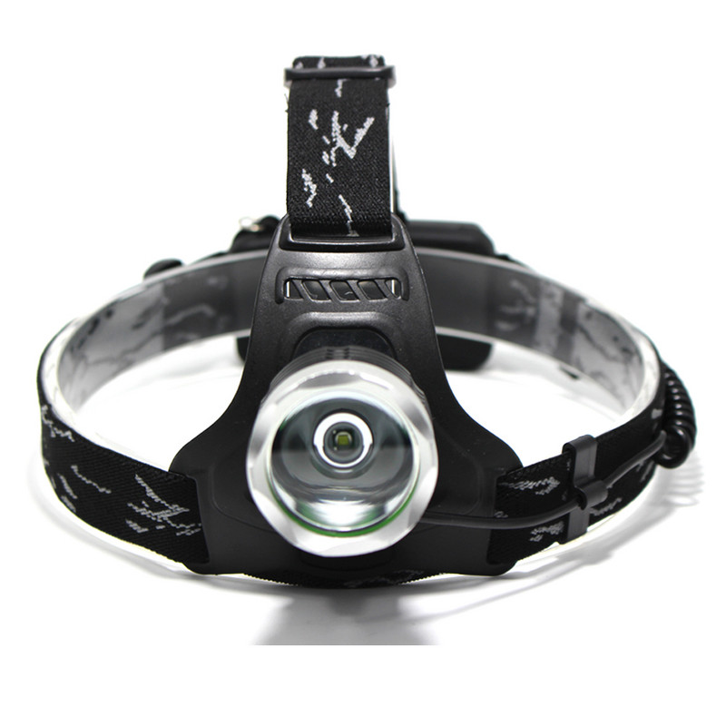 Lanternă de înaltă putere Lampă frontală XM-L T6 LED Lampă frontală pentru exterior Lampă frontală impermeabilă + 2 buc. baterie 18650 + încărcător + USB