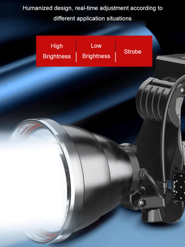 Far Far cu inducție Far cu LED reîncărcabil Super Bright Flash Head Light Impermeabil Camping Vanator Torta