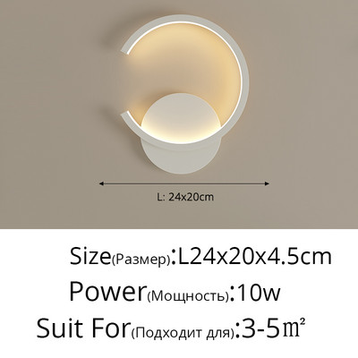 Modern LED fali lámpa világítás Nordic nappali háttér fali lámpa hálószoba éjjeli beltéri világítás négyzet alakú kerek alváz