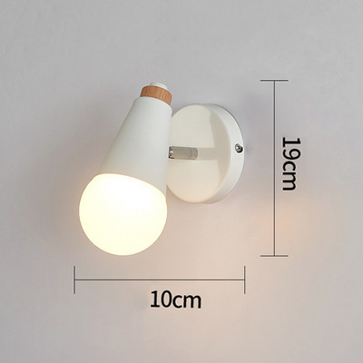 Nordic Deer Antler LED Fali lámpa Tömör fa színes E27 vas fali lámpa Lakberendezési szalon lámpatest Hálószoba éjjeliszekrényhez бра