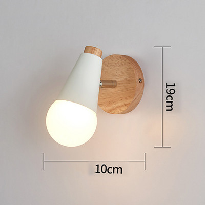 Nordic Deer Antler LED Fali lámpa Tömör fa színes E27 vas fali lámpa Lakberendezési szalon lámpatest Hálószoba éjjeliszekrényhez бра