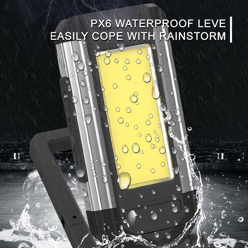 2200 lumeni Camping în aer liber COB lumină de lucru USB lampă reîncărcabilă de lungă durată Lanternă cu LED Lanternă portabilă Lanternă Power Bank