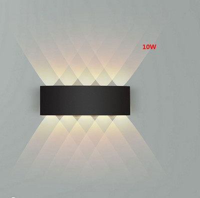 Modern LED fali lámpa vízálló IP65 2/4/6/8/10/12W fali lámpák beltéri lépcsőházi folyosó világítás kültéri kert utcai világítás