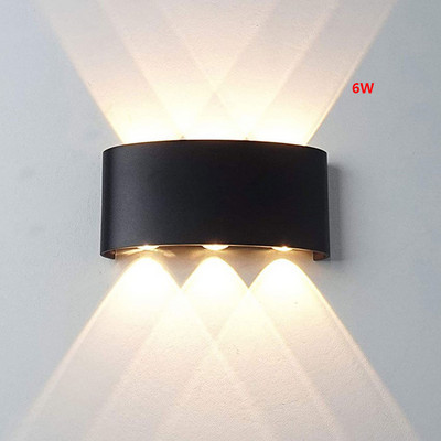 Modern LED fali lámpa vízálló IP65 2/4/6/8/10/12W fali lámpák beltéri lépcsőházi folyosó világítás kültéri kert utcai világítás