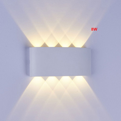 Modern LED fali lámpa vízálló IP65 2/4/6/8/10/12W fali lámpák beltéri lépcsőházi folyosó világítás kültéri kert utcai világítás