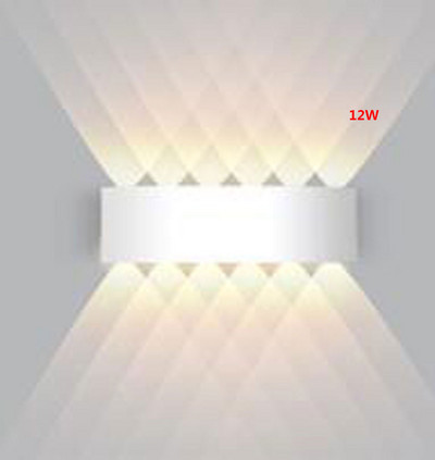 Modern LED fali lámpa vízálló IP65 2/4/6/8/10/12W fali lámpák beltéri lépcsőházi folyosó világítás kültéri kert utcai világítás