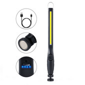 LED-es munkalámpa USB újratölthető COB munkalámpa hordozható mágneses vezeték nélküli ellenőrző lámpa autójavításhoz, otthoni használatra, műhelyhez