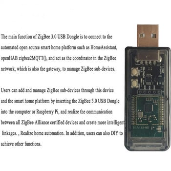 ZigBee 3.0 ZB-GW04 Silicon Labs Universal Gateway USB Dongle Mini EFR32MG21 Universal Open Source Hub USB Dongle