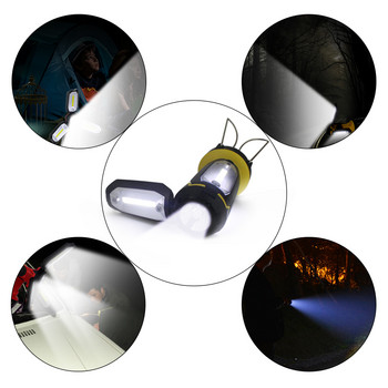 Многофункционална акумулаторна преносима лампа за работно осветление Водоустойчива USB зареждане Фенер Прожектор 6 режима за аварийно осветление