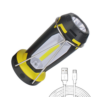 Multifunkčné nabíjateľné prenosné pracovné svetlo, vodotesné USB nabíjanie, reflektor s 6 režimami pre núdzové osvetlenie.