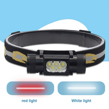 Προβολέας LED κεφαλής φακός κίνησης Φορητός αποσπώμενος Hands-free Προβολέας σακίδιο H05B-GCG2 Μπλε φως