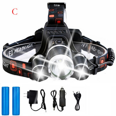 D2 esilatern laetav aku ülihele veekindel 4 režiimi esituli 3 T6 R5 LED 18650 jahipüük matkavalgusti jaoks