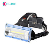 COB LED svetlomet 3 režimy červené modré svetlo čelovka baterka USB nabíjateľná batéria 18650 čelovka pre kempovanie a rybolov