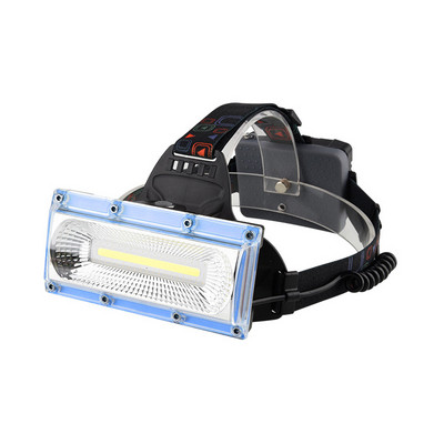 COB LED svetlomet 3 režimy červené modré svetlo čelovka baterka USB nabíjateľná batéria 18650 čelovka pre kempovanie a rybolov