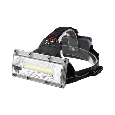 COB LED svetlomet 3 režimy červené modré svetlo čelovka baterka USB nabíjateľná batéria 18650 čelovka pre kempovanie a rybolov