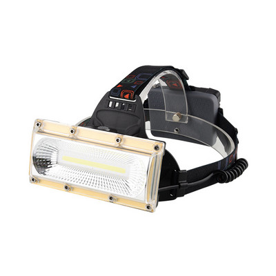 COB LED svetlomet 3 režimy červené modré svetlo čelovka baterka USB nabíjateľná batéria 18650 čelovka pre kempovanie a rybolov