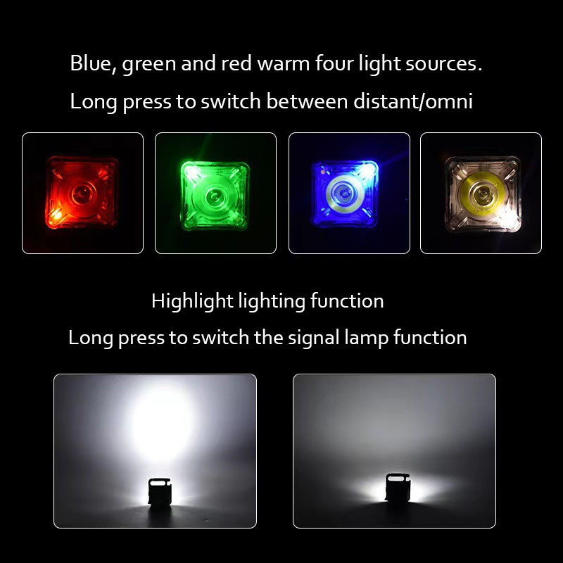 Lampă multifuncțională COB Cap Clip Lumină Mini lampă breloc Lampă de lucru de urgență Cort de camping Lanternă 12 moduri Magnet