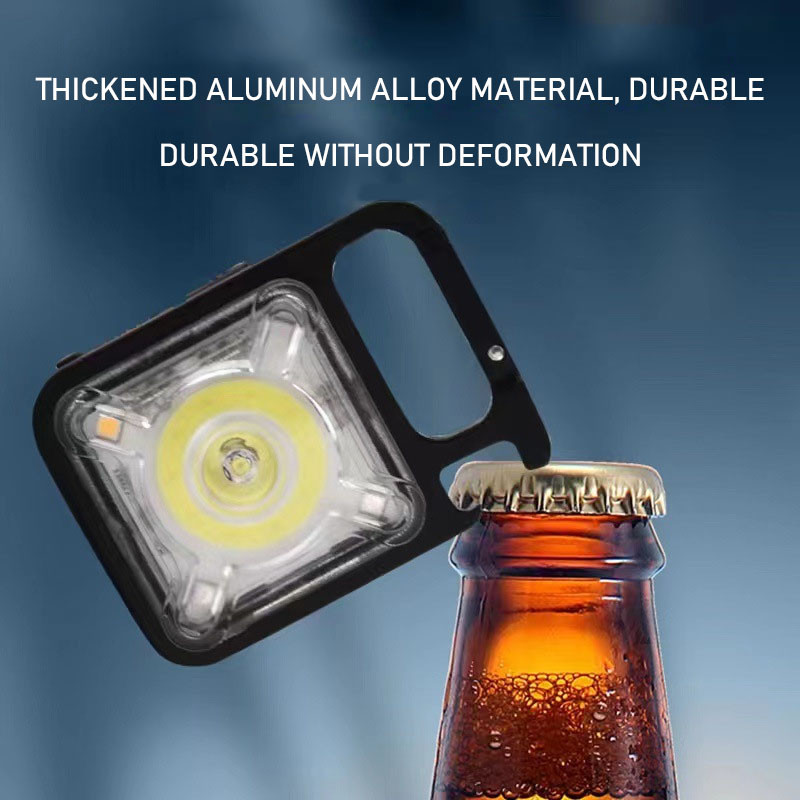 Lampă multifuncțională COB Cap Clip Lumină Mini lampă breloc Lampă de lucru de urgență Cort de camping Lanternă 12 moduri Magnet