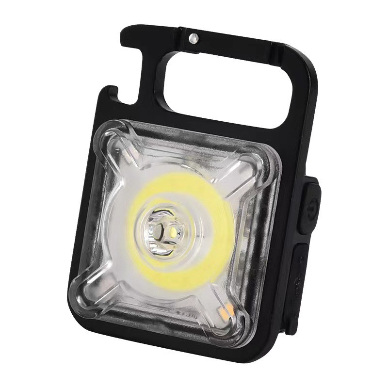 Lampă multifuncțională COB Cap Clip Lumină Mini lampă breloc Lampă de lucru de urgență Cort de camping Lanternă 12 moduri Magnet